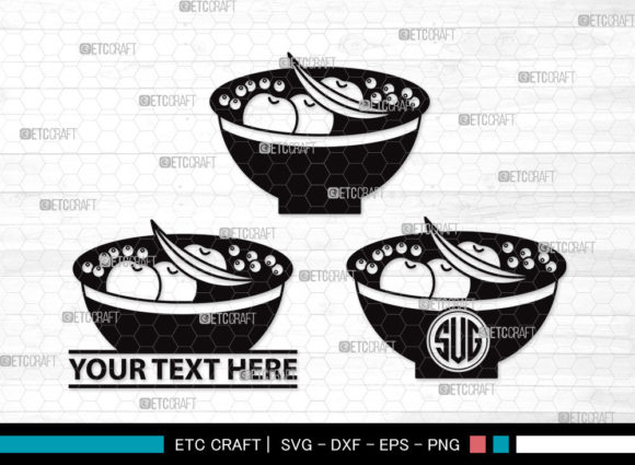 Bowl Healthy Monogram SVG Cut File Fla Review