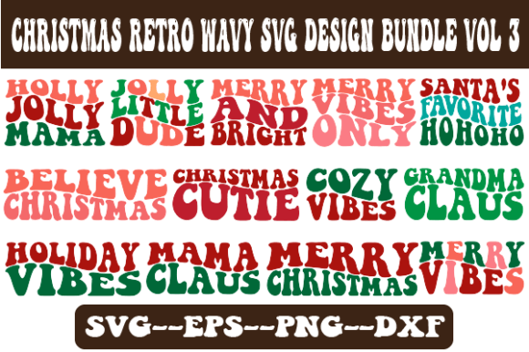 Christmas Wavy Svg Design Bundle Vol 3 Review