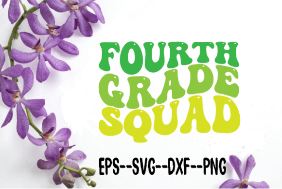 Fourth Grade Squad New Wavy Retro Svg Review