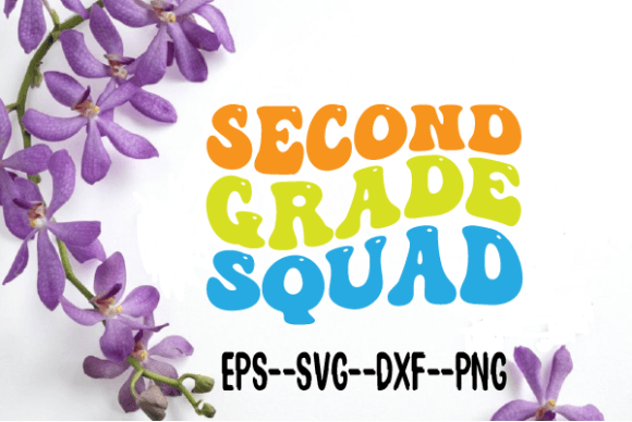 Second Grade Squad New Wavy Retro Svg Review